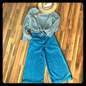 Seafarer High Waisted Culotte Denim
